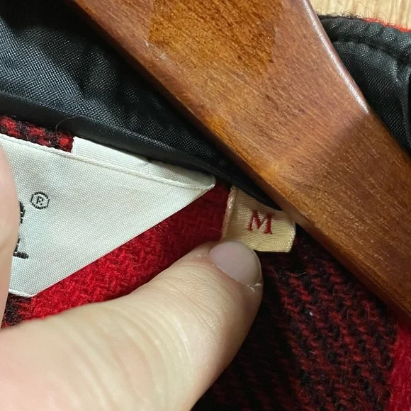 Vintage Woolrich Red Buffalo Plaid Wool Shirt Jacket - Picture 3 of 5